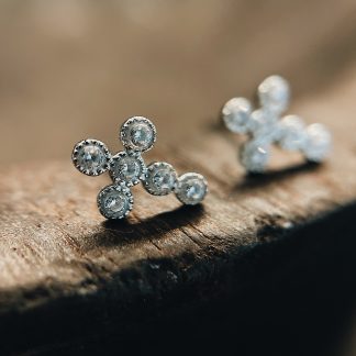 boucles d'oreilles croix