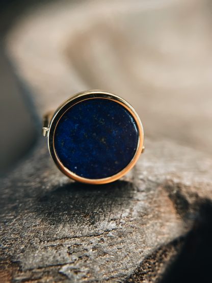 Apia bleu ronde bague